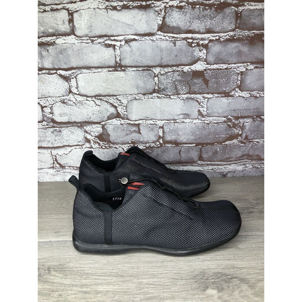 Prada Sport Black Mesh Synthetic Drawstring Driving Shoes Women Sz 38.5EU/8M US - Picture 12 of 16